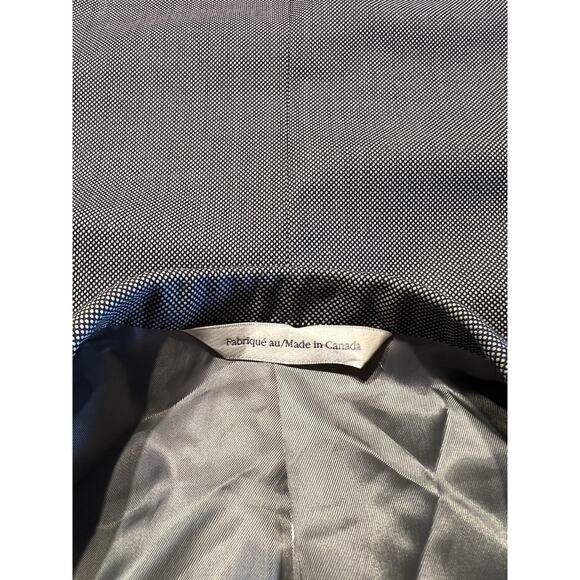 Samuelsohn 40R Black and Gray Birdseye Casual Designer Blazer Sport Jacket - Picture 6 of 16